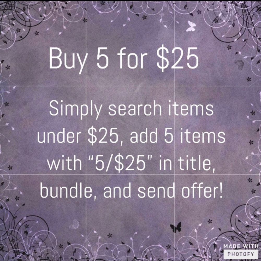 5/$25!